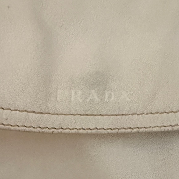 Prada Cream Leather Shoulder Bag - Picture 2 of 8